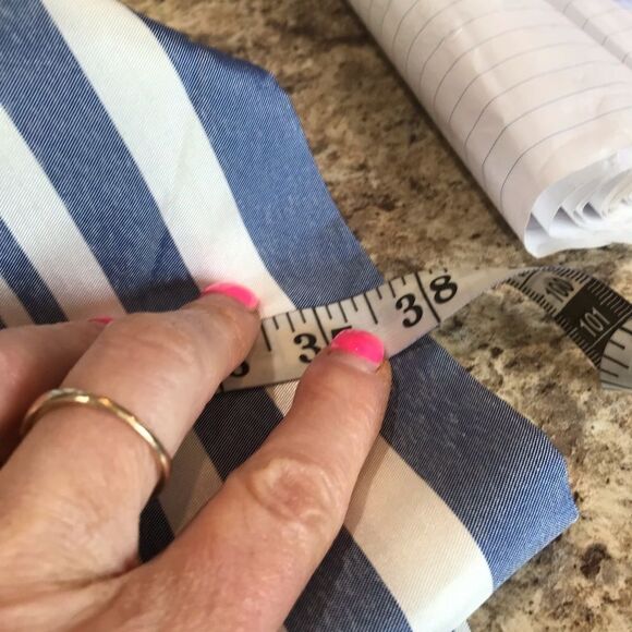 Vince Camuto Size 8 Blue and White Sleeveless Dress - Picture 5 of 9